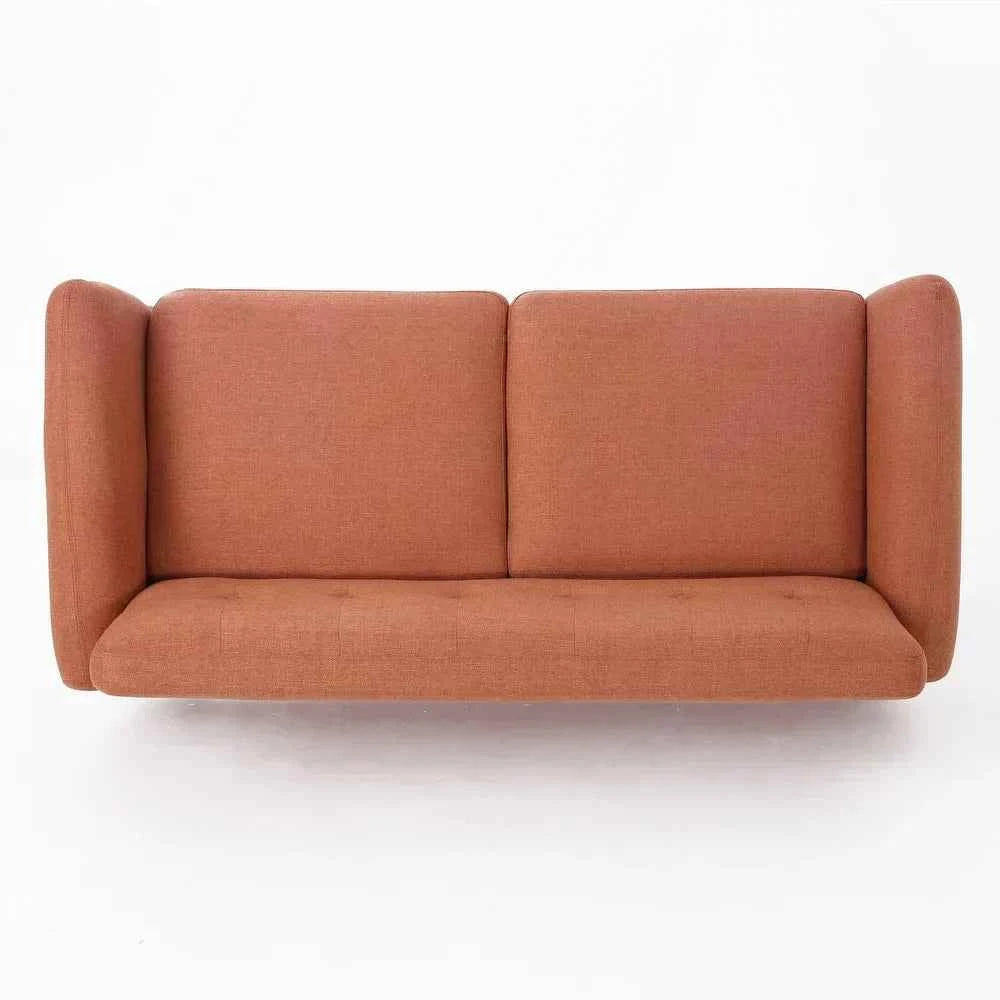Heffy Modern Sofa Set in Suede