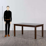Rolex 6 Seater Dining Table in Grey/Wenge - Luxe Maple