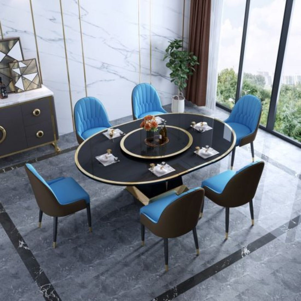 Practo Luxury 6 Seater Dining Table - Luxe Maple