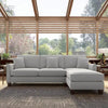 Celio Modern Suede Sectional Sofa - Luxe Maple