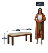 Tipsy 6 Seater Dining Table in Wenge Color (Sheesham Wood) - Luxe Maple