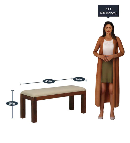 Tipsy 6 Seater Dining Table in Wenge Color (Sheesham Wood) - Luxe Maple