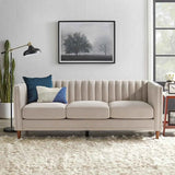 Uniline Pro Luxury Mid-Century Sofa In Suede