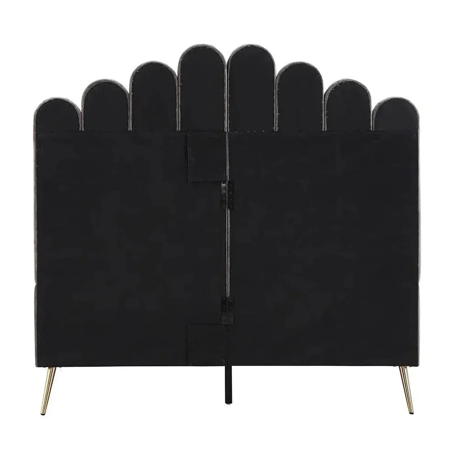 Classic Uniline Luxury Upholstered Bed Without Storage in Suede - Luxe Maple
