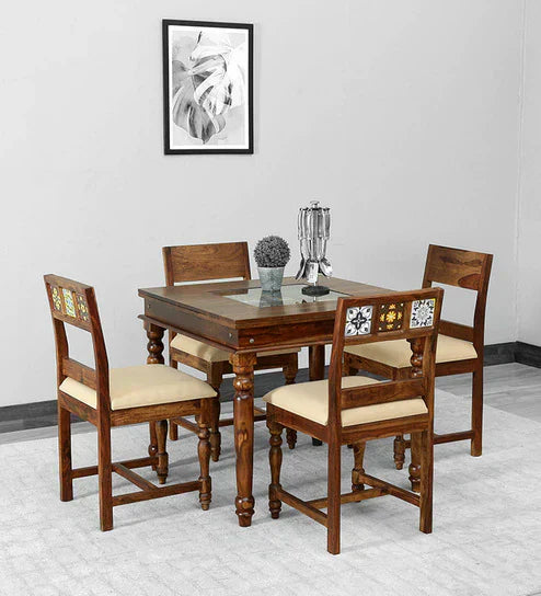 Unicorn 4 Seater Dining Table in Natural Color - Luxe Maple