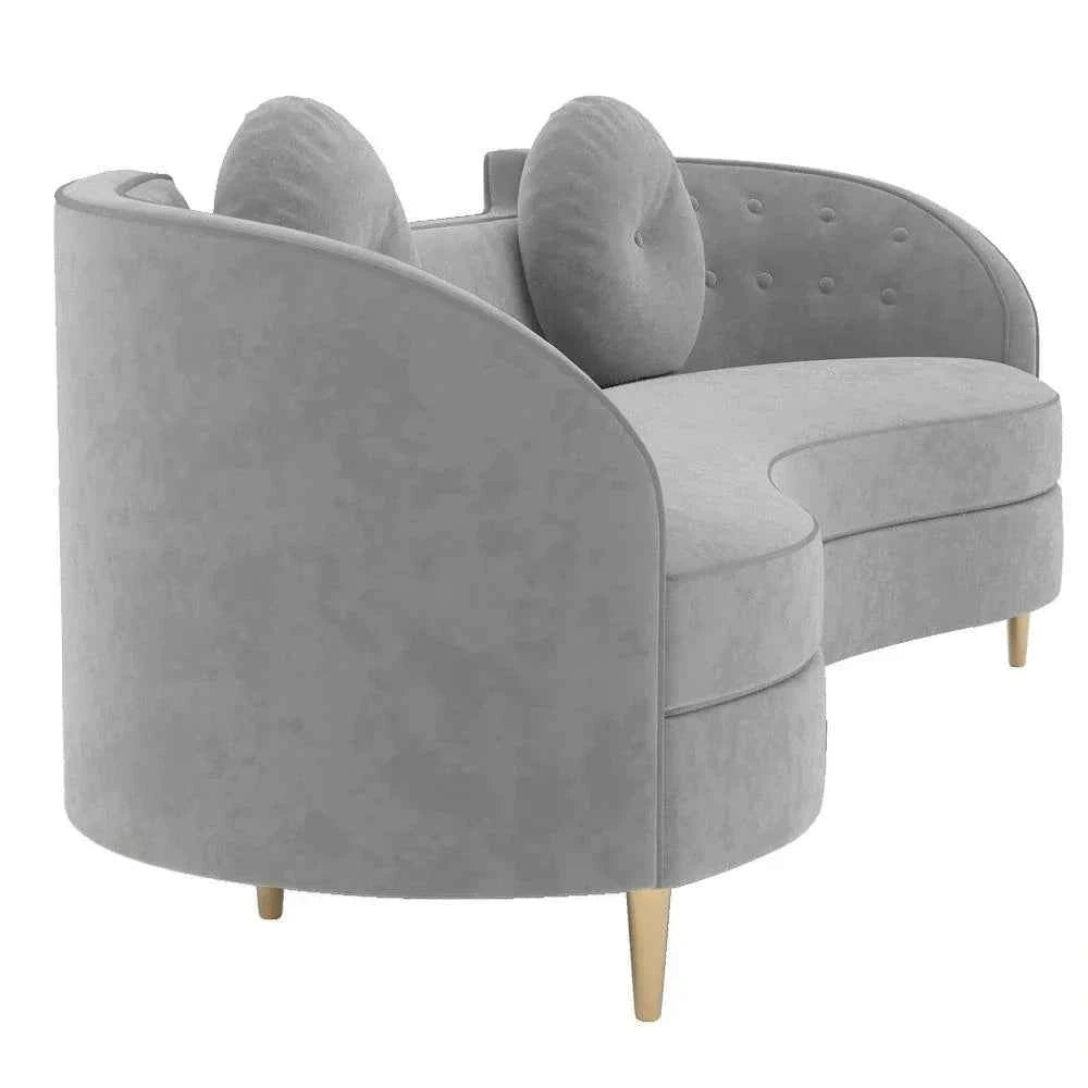 Perfecto Luxury Modern Suede Sofa Set