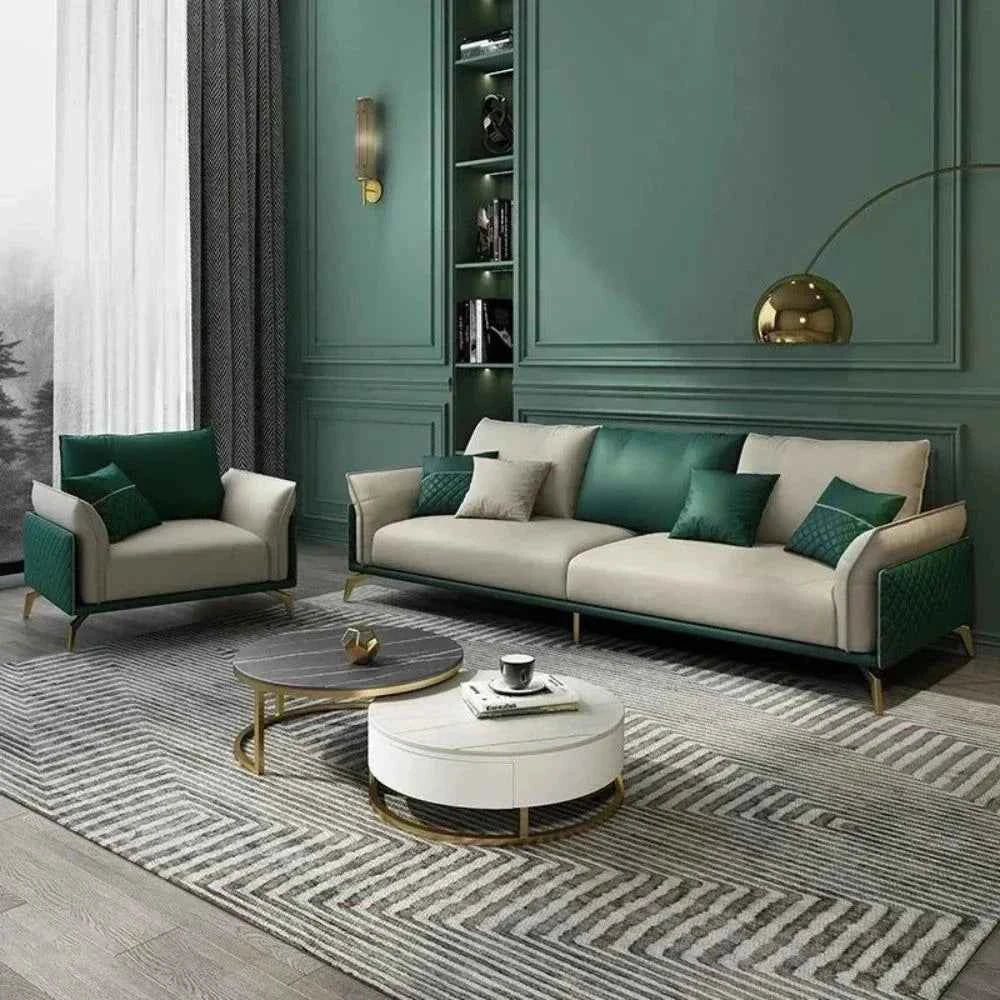 Mono Luxury Modern Sofa Sets In Leatherette