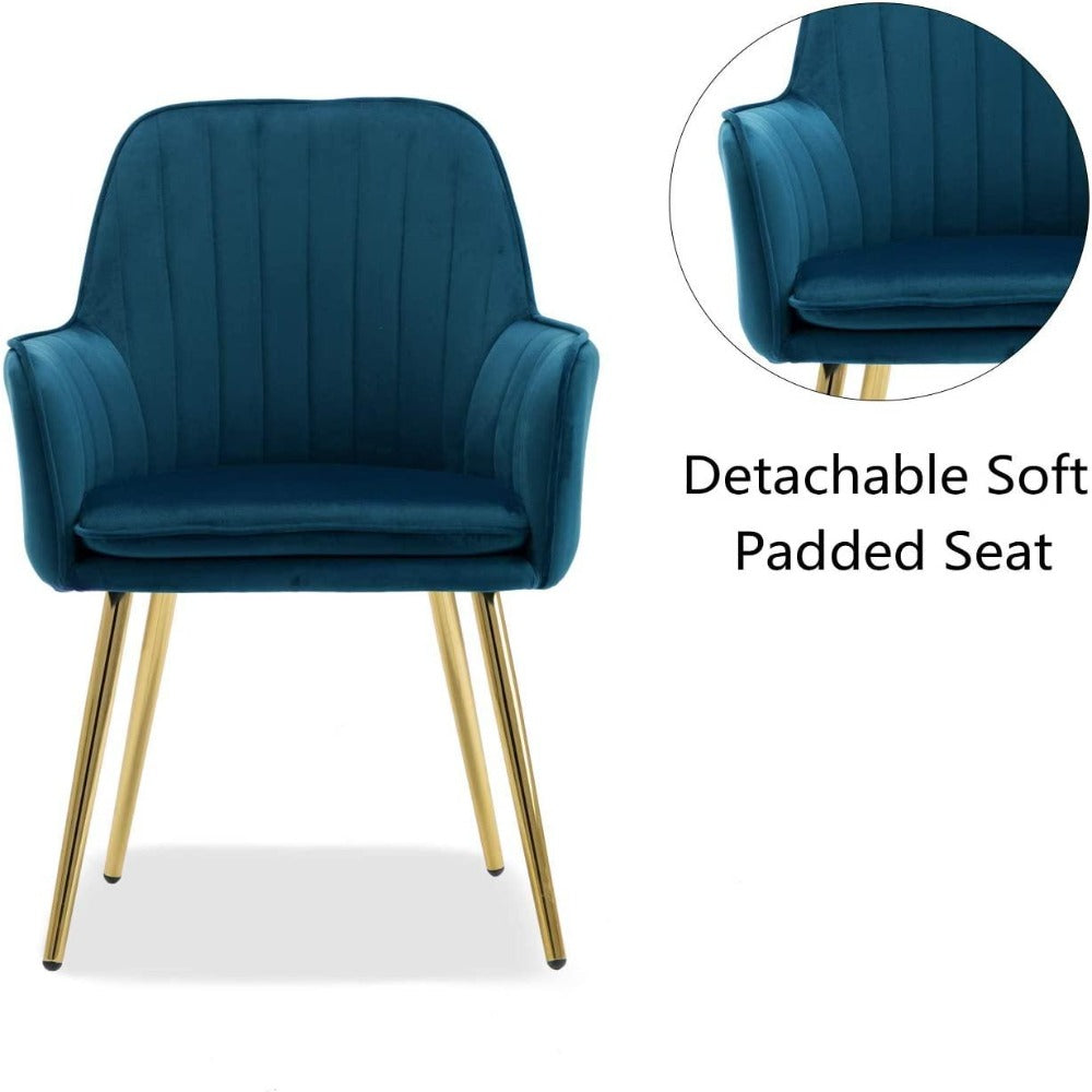 Oppo Suede Accent Chair - Luxe Maple