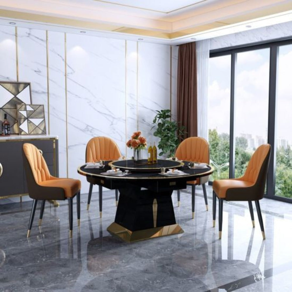 Practo Luxury 6 Seater Dining Table - Luxe Maple