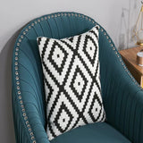 Cupbox Accent Chair in Blue - Luxe Maple
