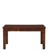 Tipsy 6 Seater Dining Table in Wenge Color (Sheesham Wood) - Luxe Maple