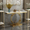 Rolex Golden Console Table - Stainless Steel - Luxe Maple