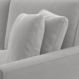 Celio Modern Suede Sectional Sofa - Luxe Maple