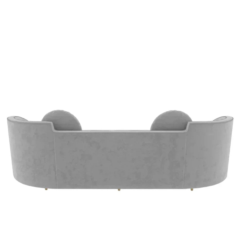 Perfecto Luxury Modern Suede Sofa Set - Luxe Maple