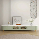 Texo Luxury TV Unit in Green - Luxe Maple