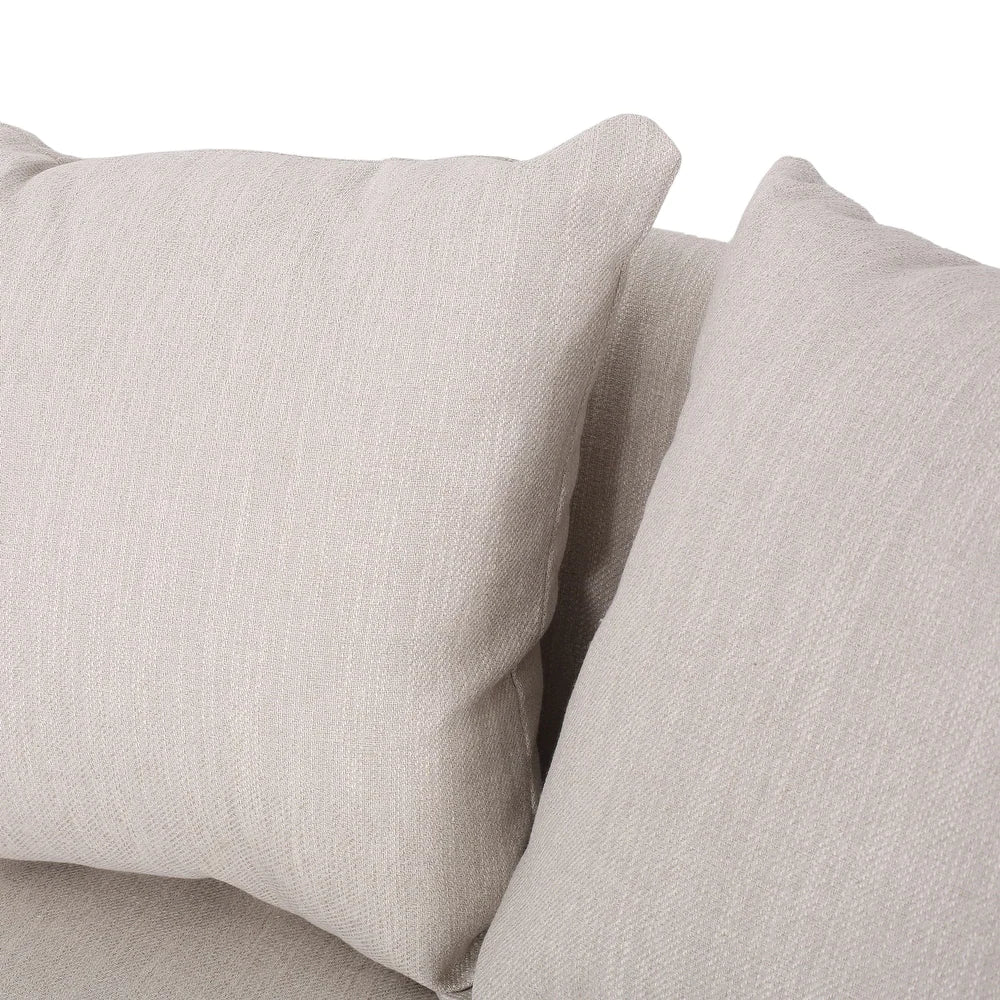 Rolex Round Modern Molfino Sectional Sofa - Luxe Maple