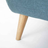 Heffy Modern Sofa Set in Suede