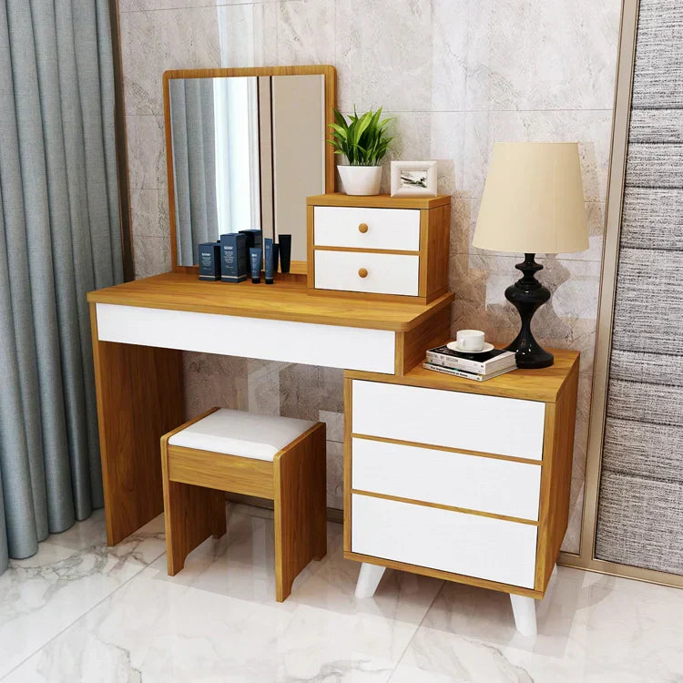 Mosco Dressing Table In Plywood Mica - Luxe Maple