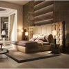 Jack & Hill Premium Upholstered Bed With Side Tables in Suede - Luxe Maple
