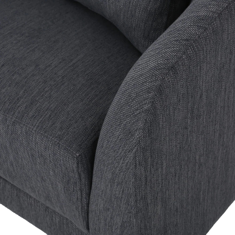 Rolex Round Modern Molfino Sectional Sofa - Luxe Maple