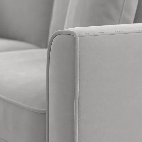 Celio Modern Suede Sectional Sofa - Luxe Maple