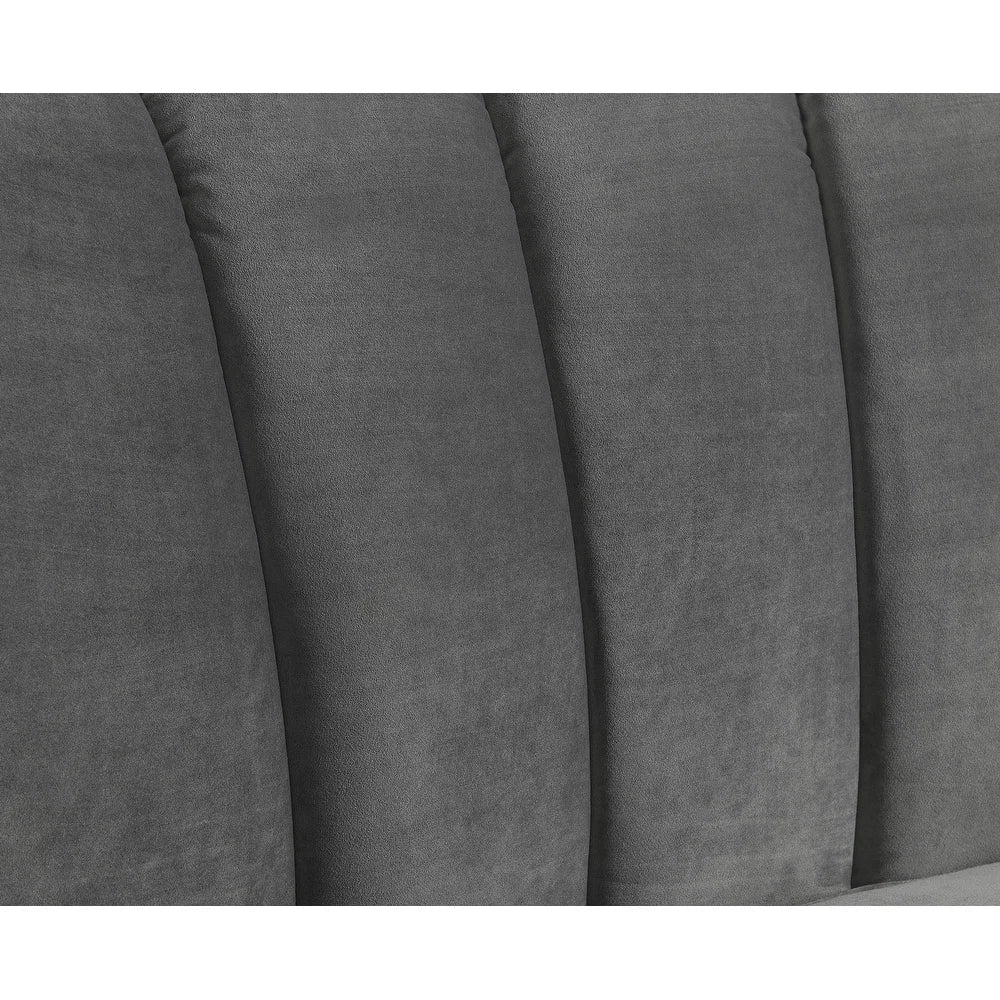Mexican Round Modern Suede Sectional Sofa - Luxe Maple