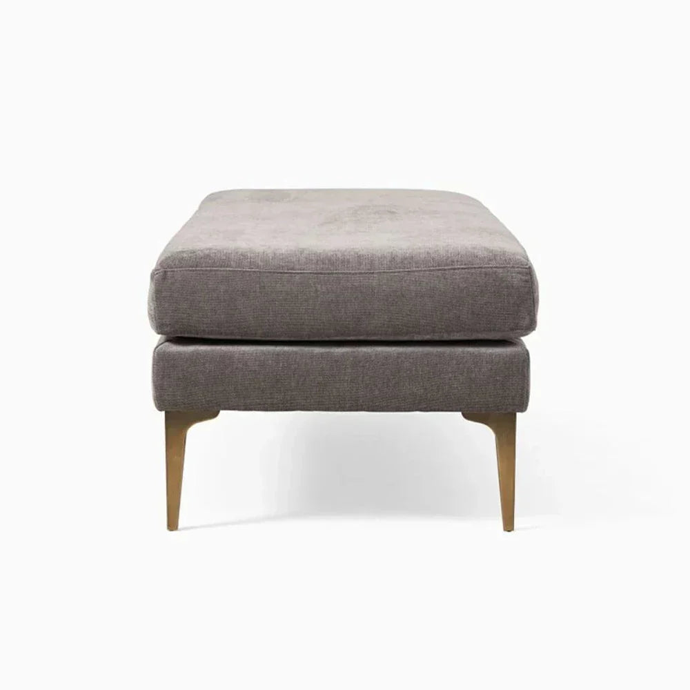 Mosco Lounger in Suede - Luxe Maple