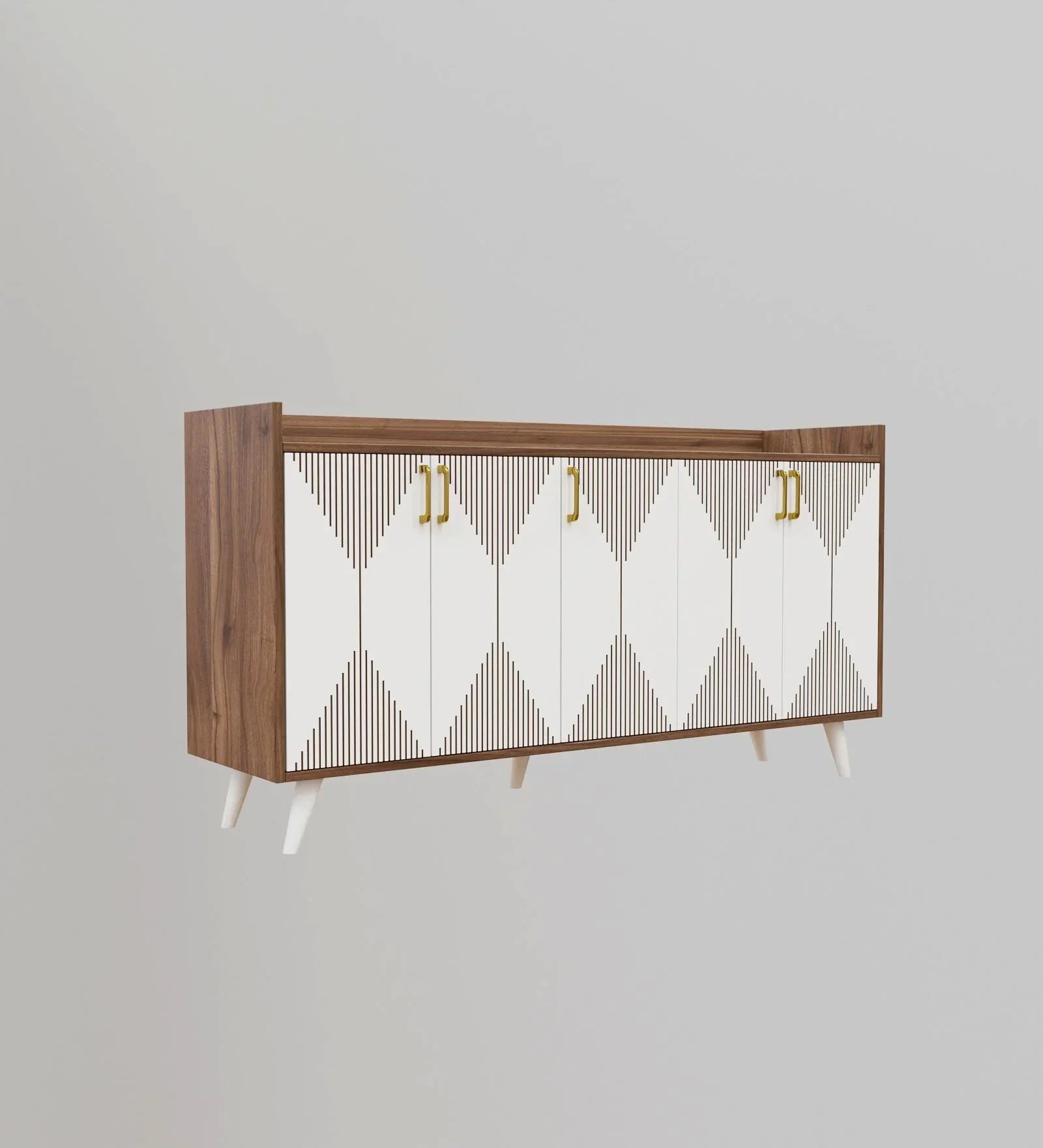 Keko Luxury Chest of Drawer in Laminate | Modern Storage Unit - Luxe Maple