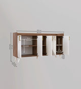 Keko Luxury Chest of Drawer in Laminate | Modern Storage Unit - Luxe Maple