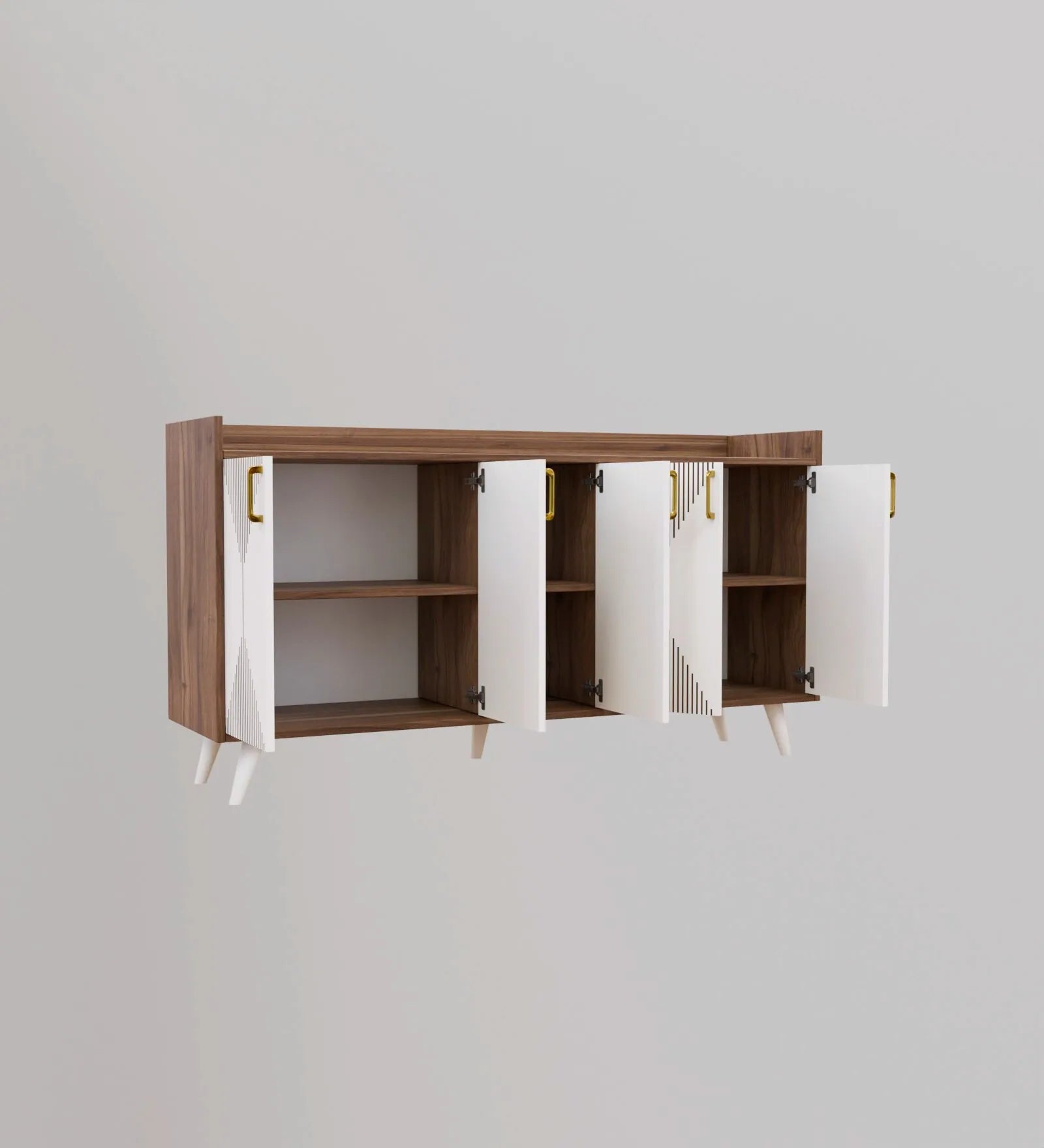 Keko Luxury Chest of Drawer in Laminate | Modern Storage Unit - Luxe Maple