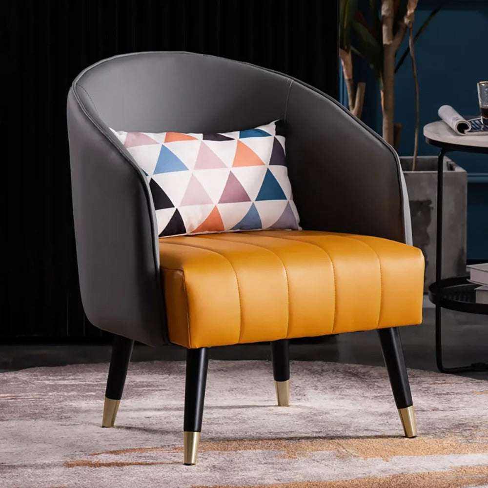 Moderno Upholstered Accent Chair - Luxe Maple