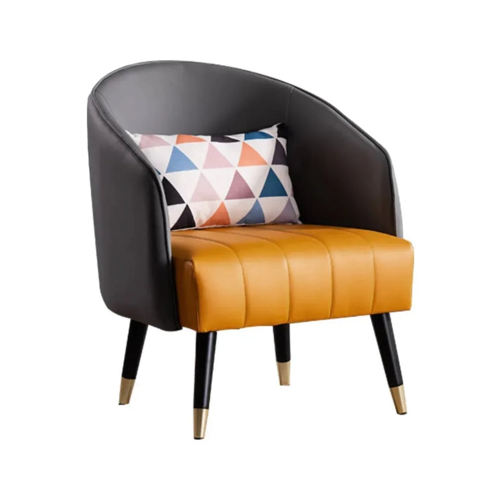 Moderno Upholstered Accent Chair - Luxe Maple