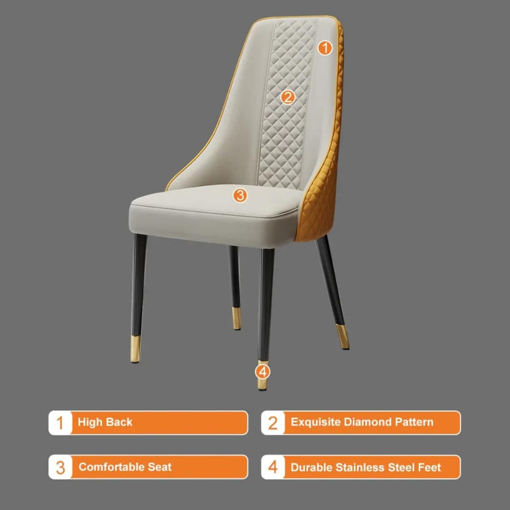 Unicorn Upholstered Dining Chair - Luxe Maple