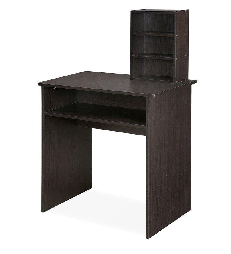 Simple Study Table in Wenge Color - Luxe Maple