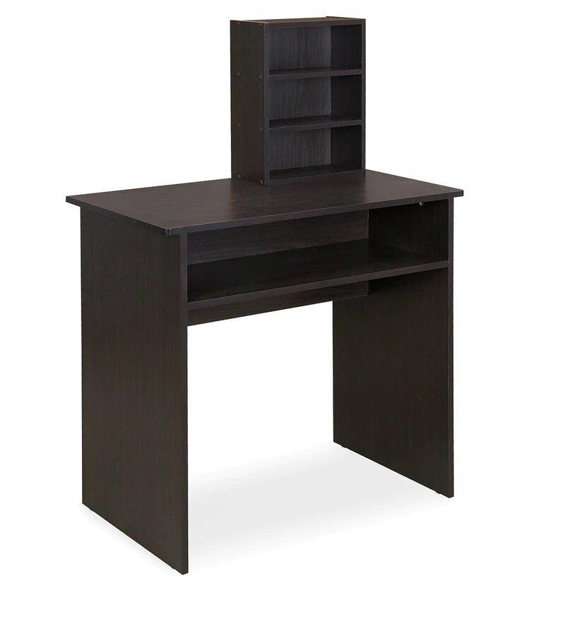 Simple Study Table in Wenge Color - Luxe Maple