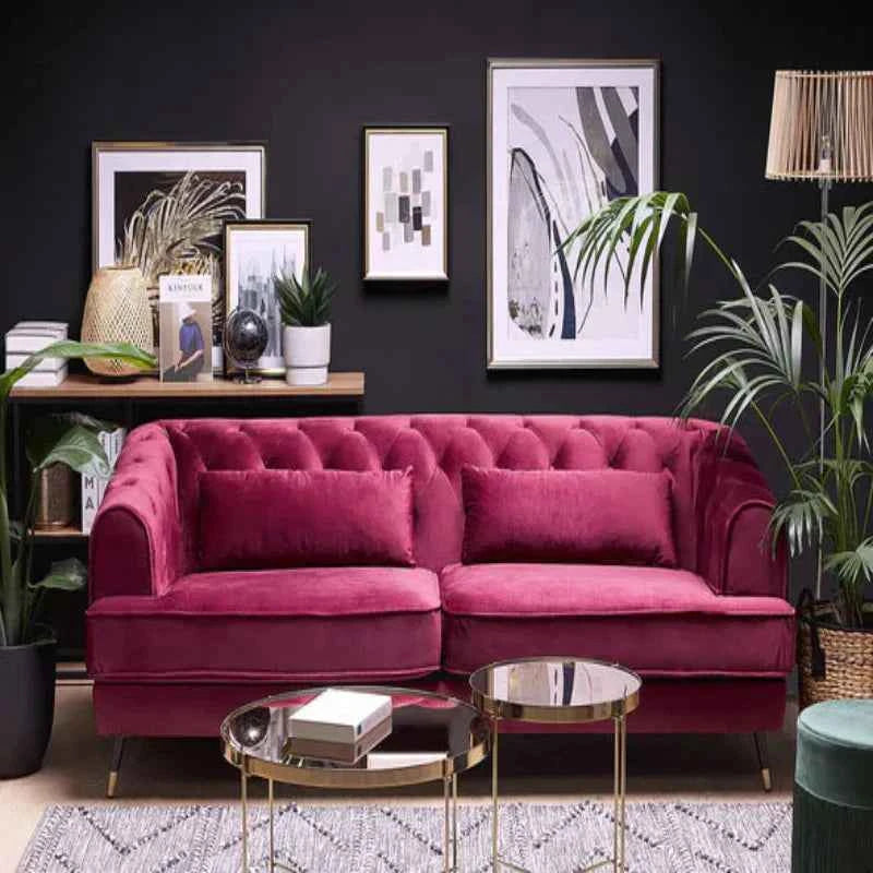 Sletta Luxury Chesterfield Sofa Set in Suede