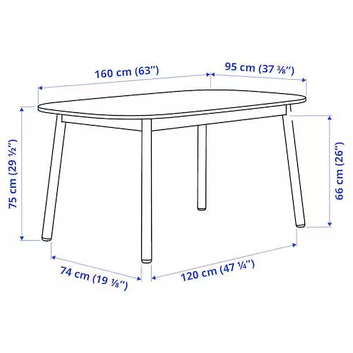 Volvo Luxury 6 Seater Dining Table in Golden Stainless Steel - Luxe Maple