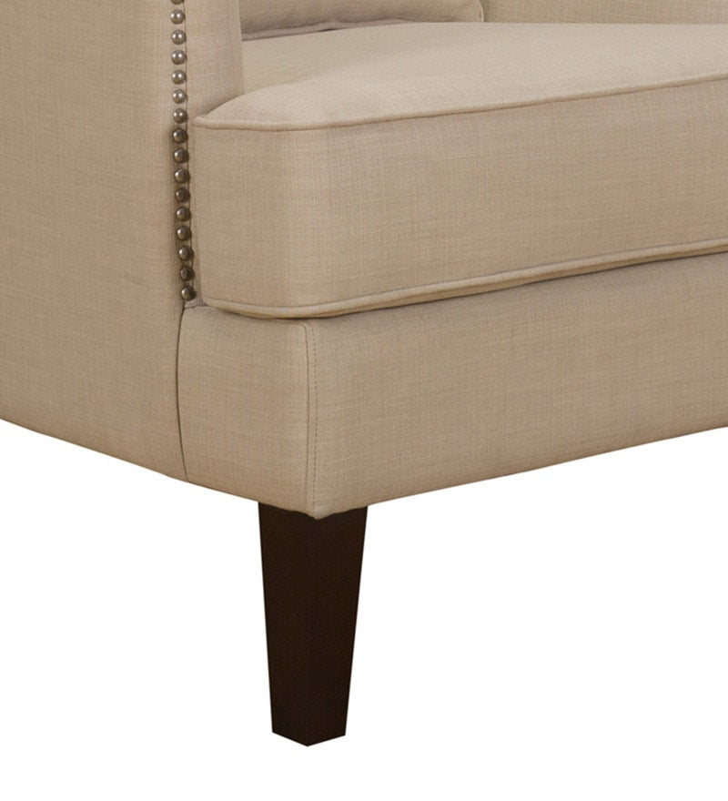 Volvo High Back Wing Chair In Silver Color - Luxe Maple