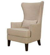 Volvo High Back Wing Chair In Silver Color - Luxe Maple
