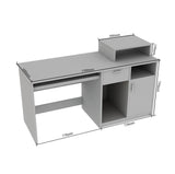 Volvur Study Table in White Color - Luxe Maple
