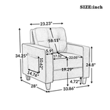 Comfortable Modern Sofa Set for Home Living Room - Luxe Maple