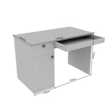 Uniclass Study Table in Walnut Colour by Dream Box - Luxe Maple