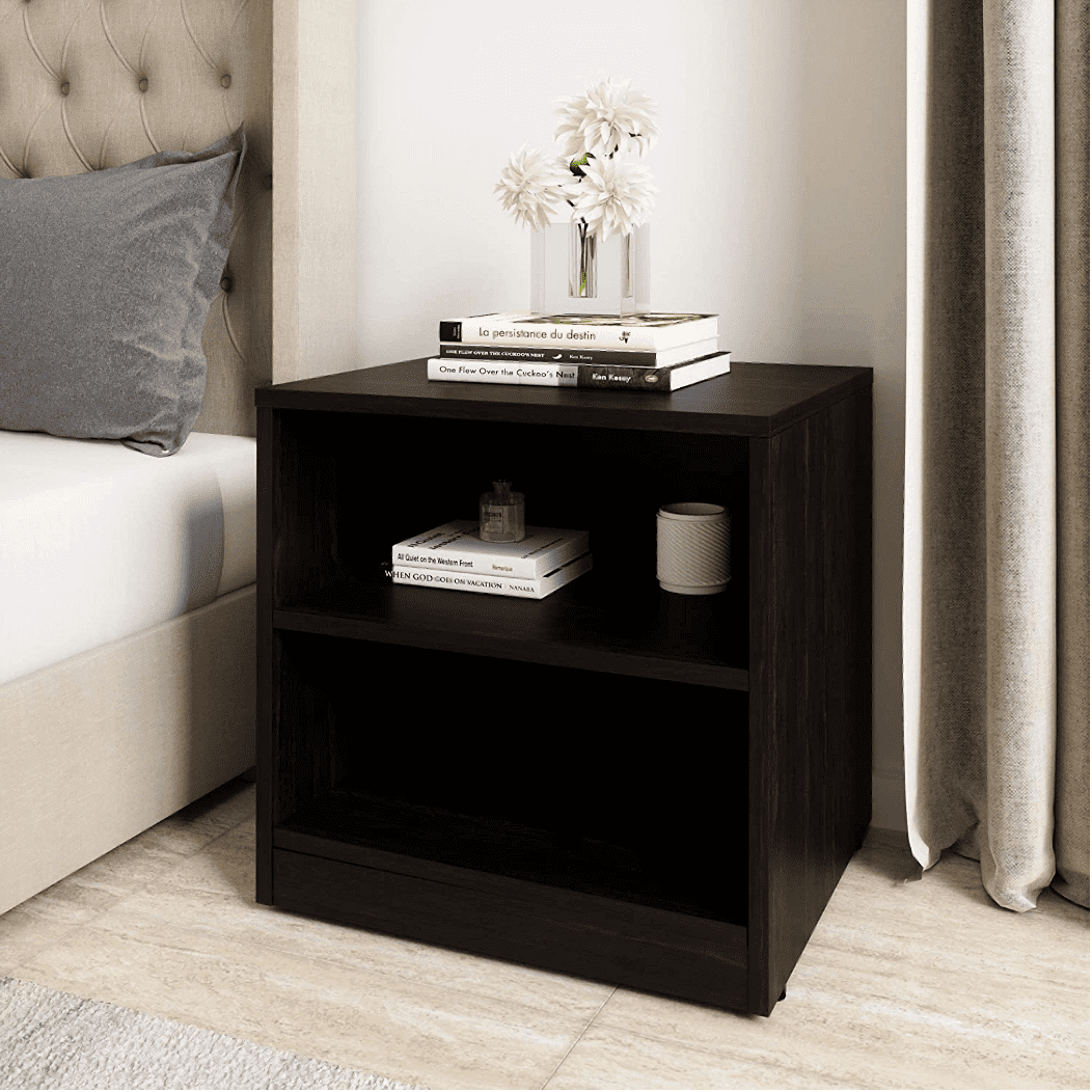 Solimo Engineered Wood Wenge Finish Bedside Table