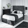 Uniline Pro Luxury Upholstered Bed in Suede - Luxe Maple
