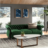 Romeo Chesterfield Sofa Set - Luxe Maple
