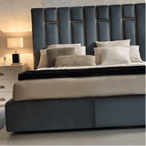 Flex Luxury Upholstered Bed in Suede - Luxe Maple