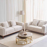 Dubai Pro Luxury Mid-Century Sofa In Cotton