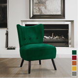 Lappy Suede Accent Chair - Luxe Maple