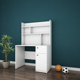 Starstock Study Table in White Color - Luxe Maple