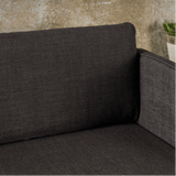 Augusto Mid-century Modern Fabric Chaise Sectional - Luxe Maple